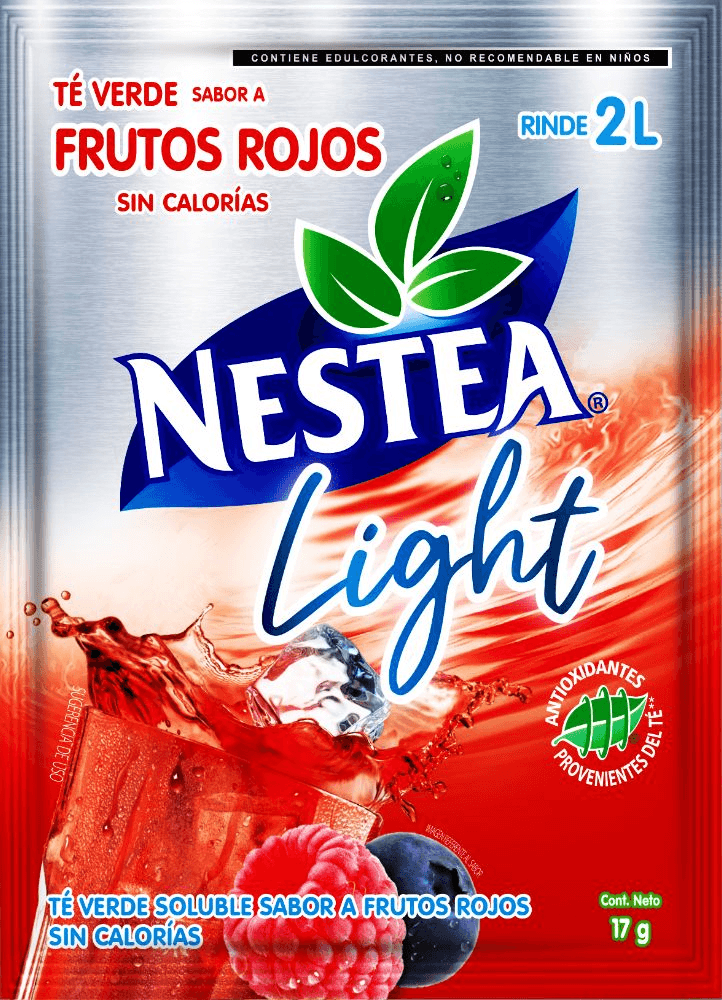 Sobre de té negro sabor a frutos rojos light Nestea