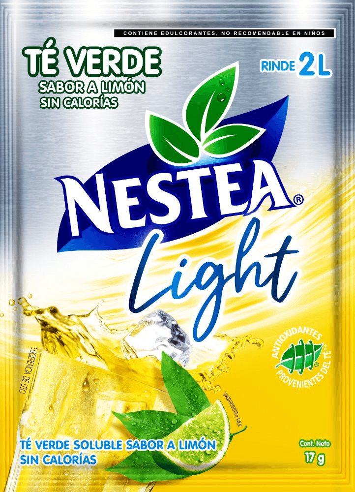 Sobre de té verde sabor a limón light Nestea