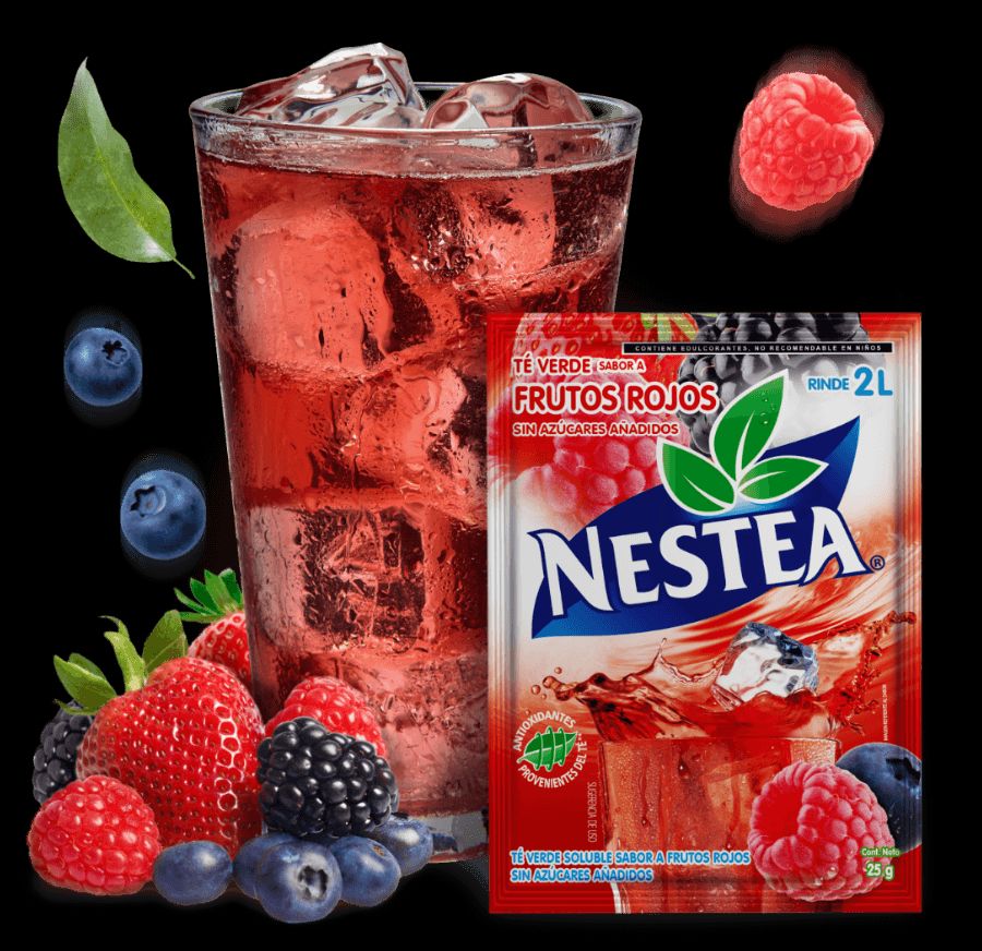Té verde sabor a frutos rojos Nestea